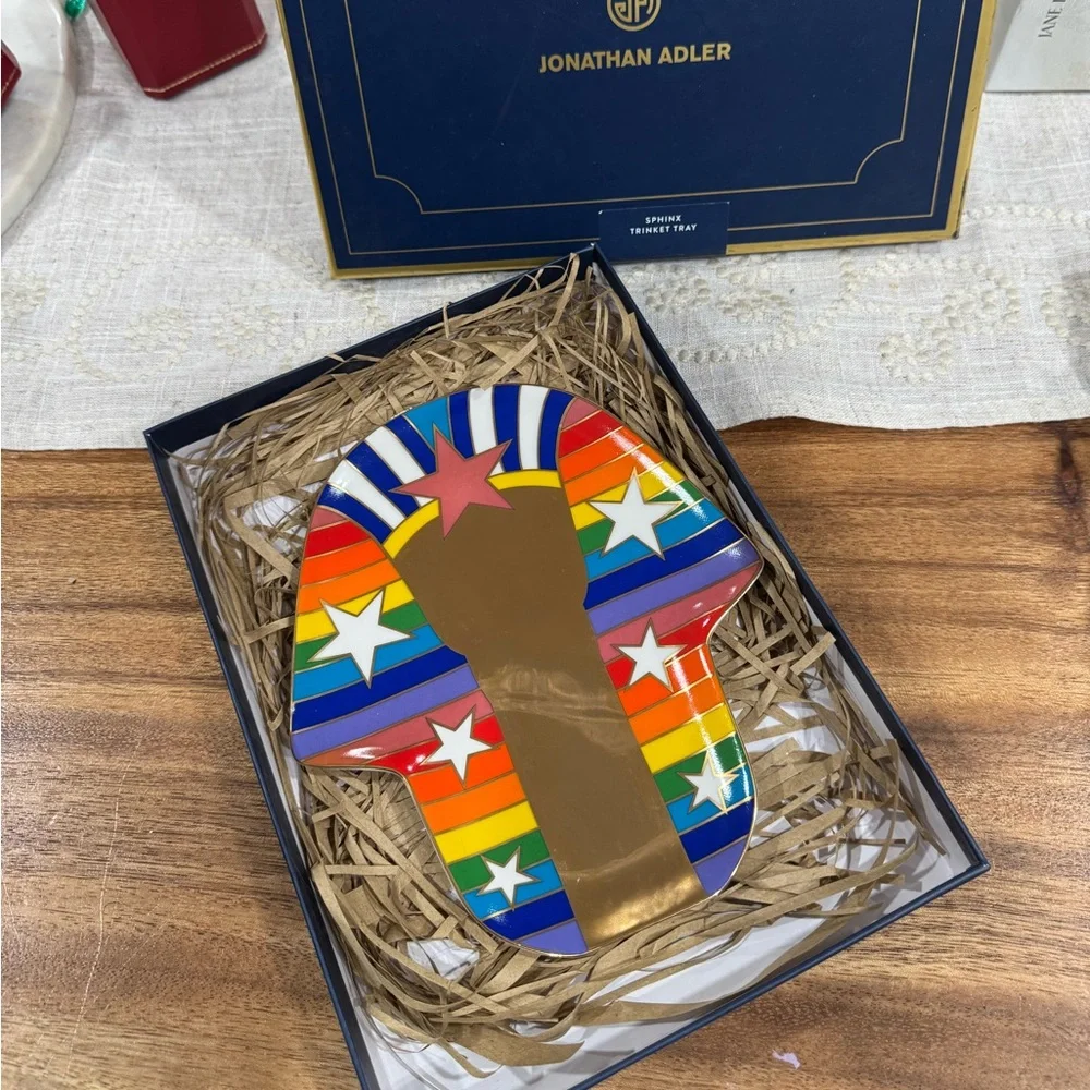 JONATHAN ADLER SPHINX TRAY EXCELLENT NEW/UNUSED CONDITION RETIRED/RARE W/BOX